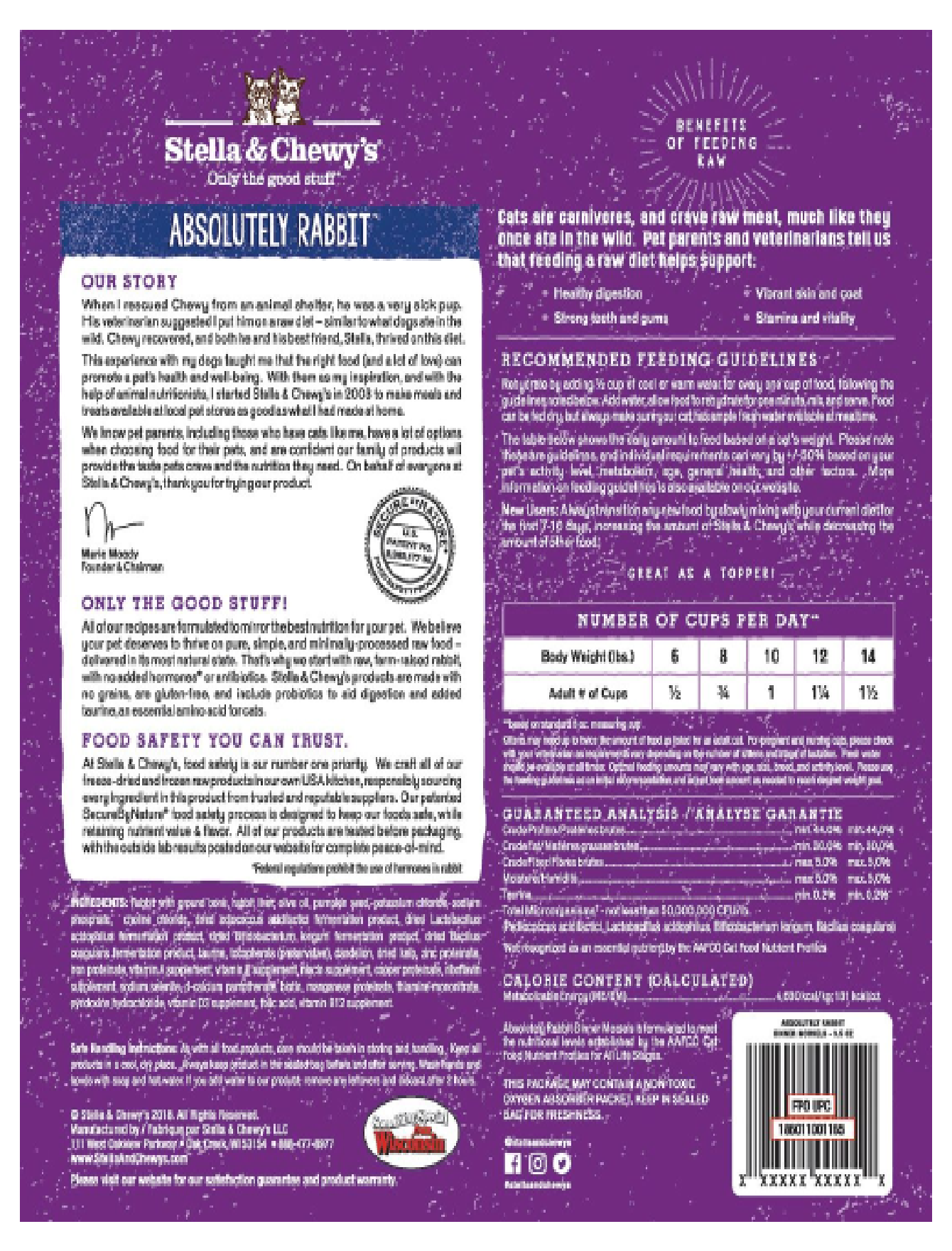 Stella & Chewy's Freeze Dried Cat Dinner Morsels 226g Absolutely Rabbit Dry Cat Food image 2