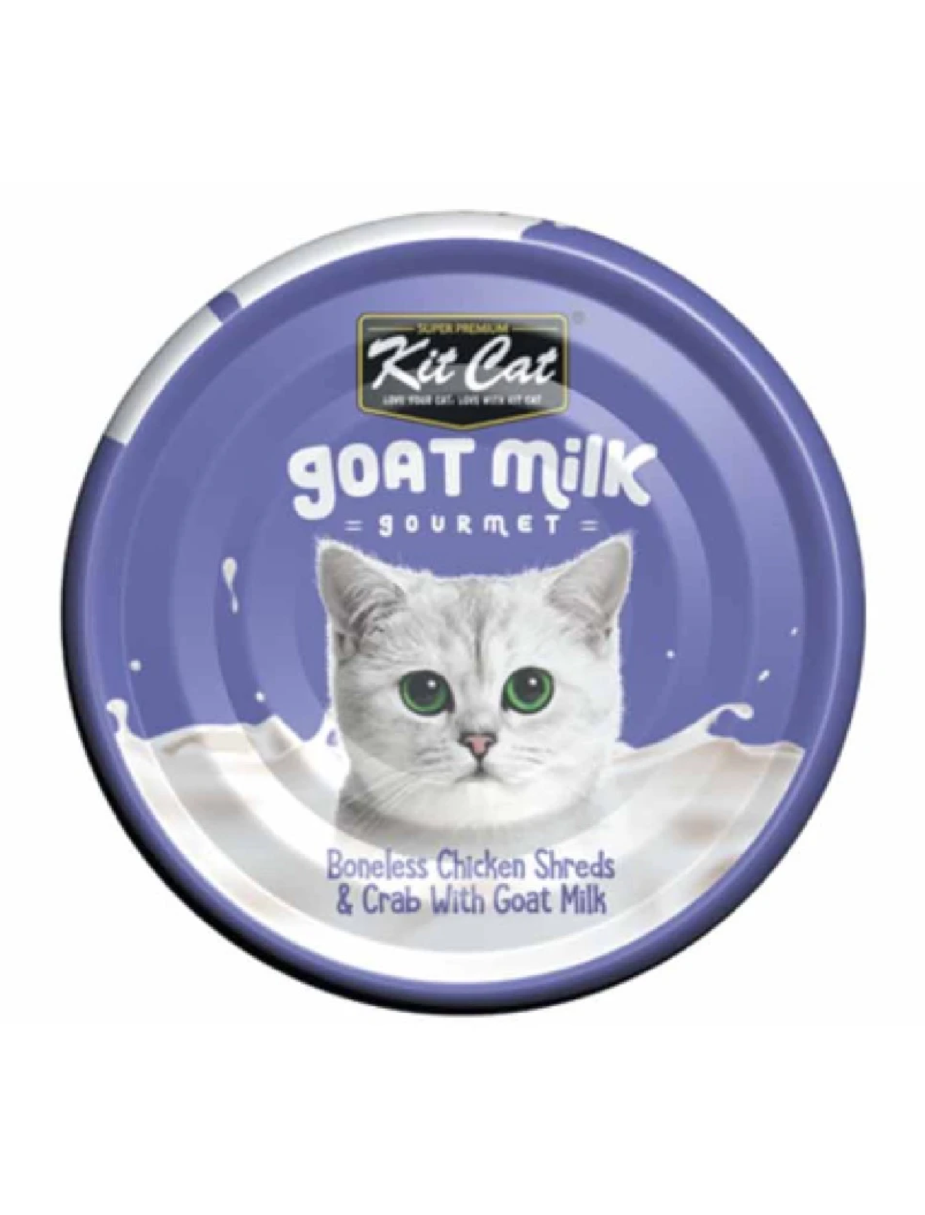Kit Cat 70g Goat Milk Gourmet Boneless Chicken Shreds & Crab With Goat Milk Wet Cat Food (EXP: 20 Sep 2027) image 2