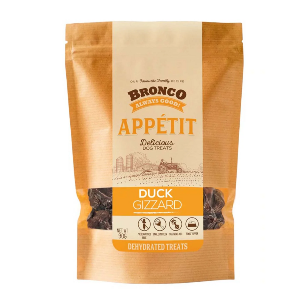Bronco Dog 90g Appetit Duck Gizzard Dog Treat image 2