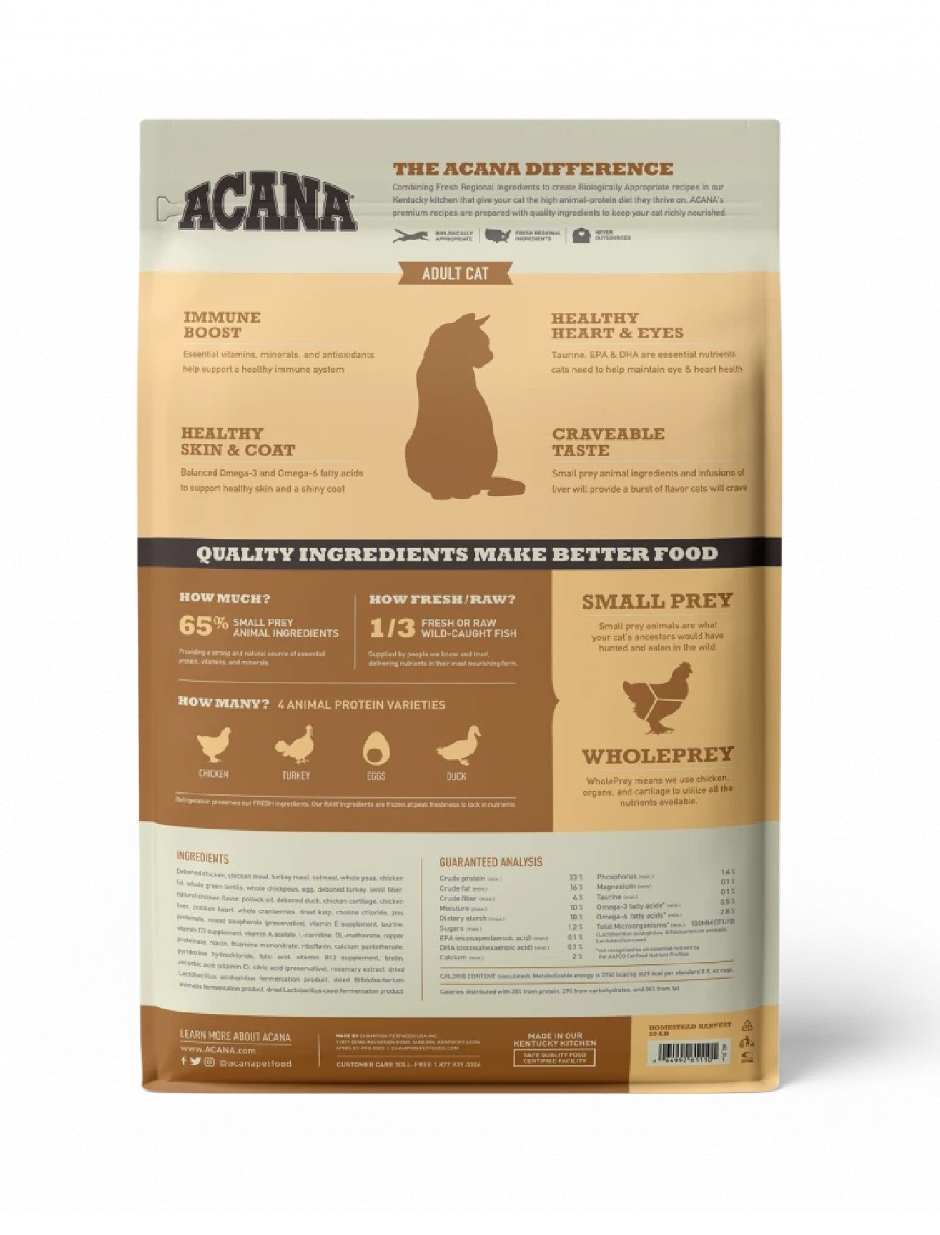Acana Cat Classic 1.8kg Homestead Harvest Dry Cat Food image 2