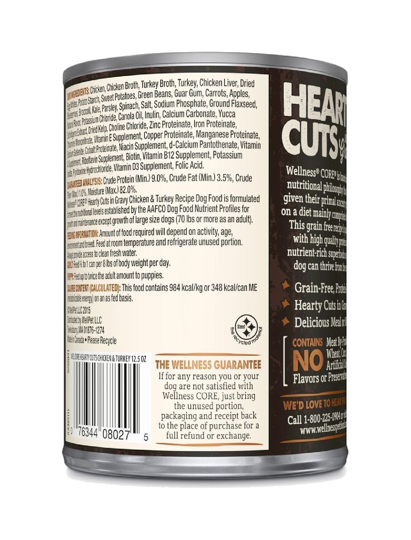 Wellness CORE Hearty Cuts in Gravy Chicken & Turkey Wet Dog Food 354g (EXP: 01 May 2027) image 2