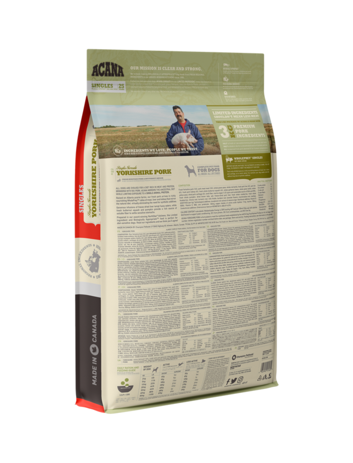 Acana Dog Singles 6kg Yorkshire Pork Dry dog Food (EXP: 07 Nov 2026) image 2