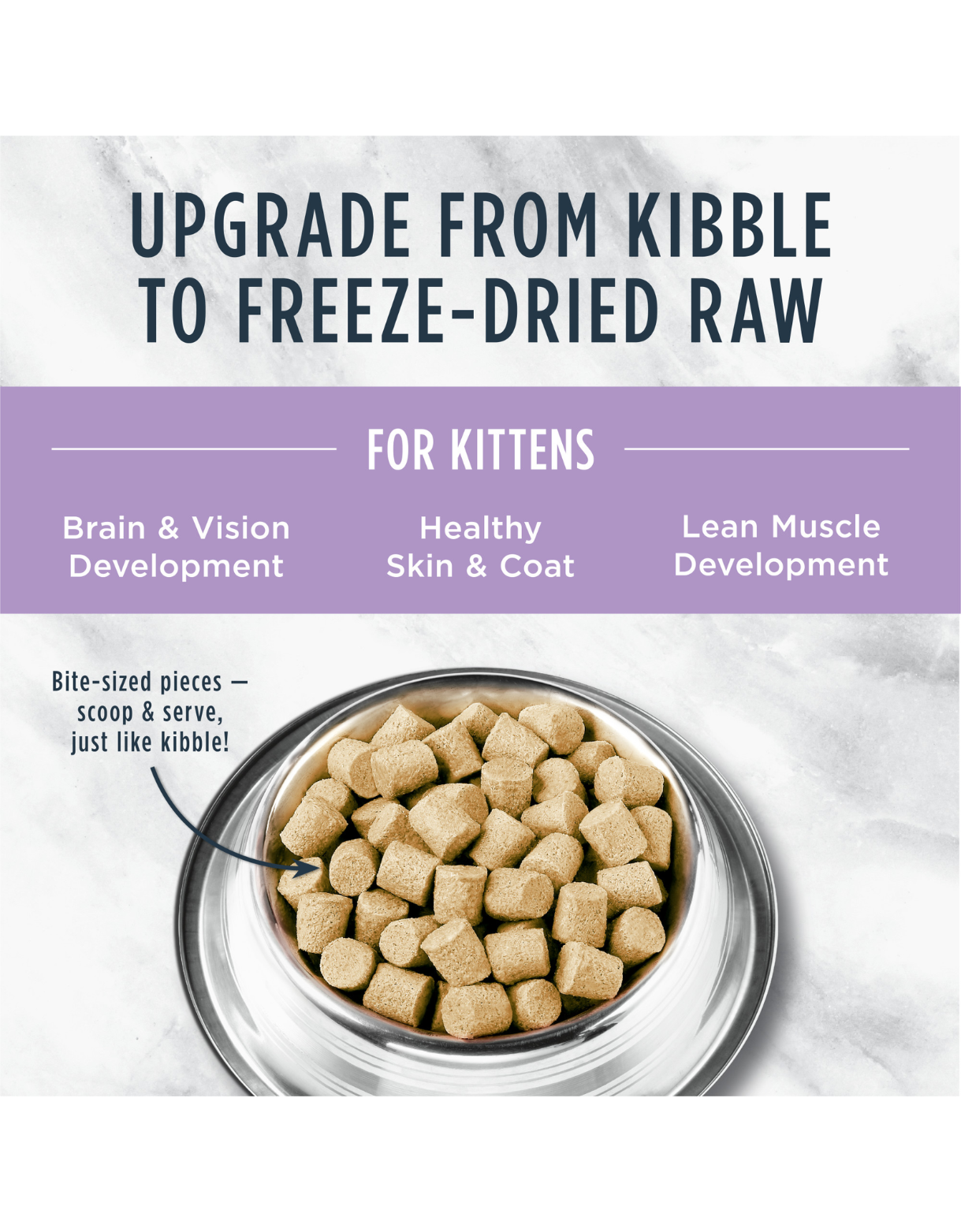 Instinct Freeze Dried Raw Meal Kitten 9.5oz Chicken Recipe Cat Meal image 3