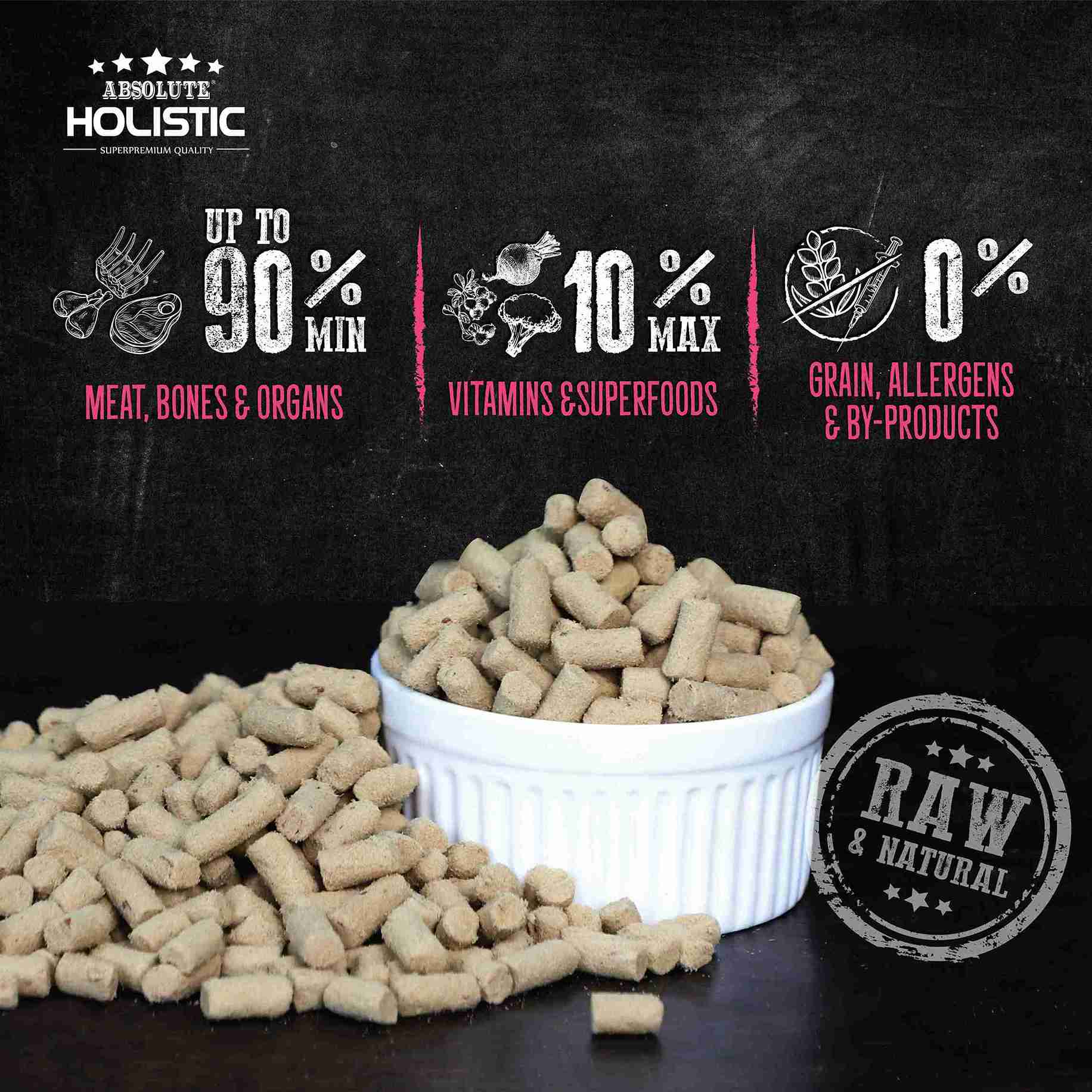 Absolute Holistic Raw in the Bag 14oz Duck Bites Complete Freeze Dried Dog Food (EXP: 12 Apr 2027) image 4