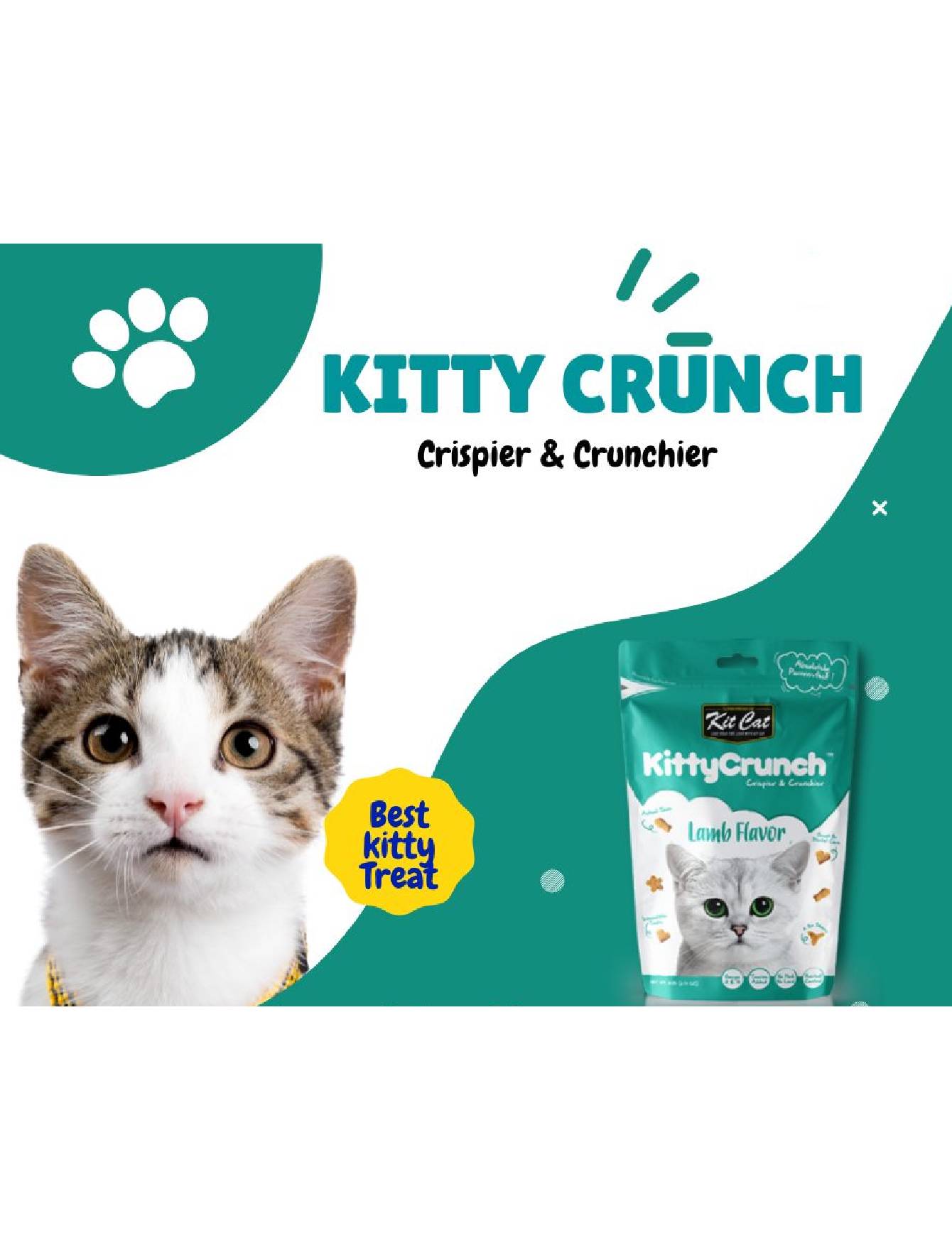 Kit Cat 60g Kitty Crunch Lamb Flavour Cat Treat (EXP: 06 Feb 2027) image 5