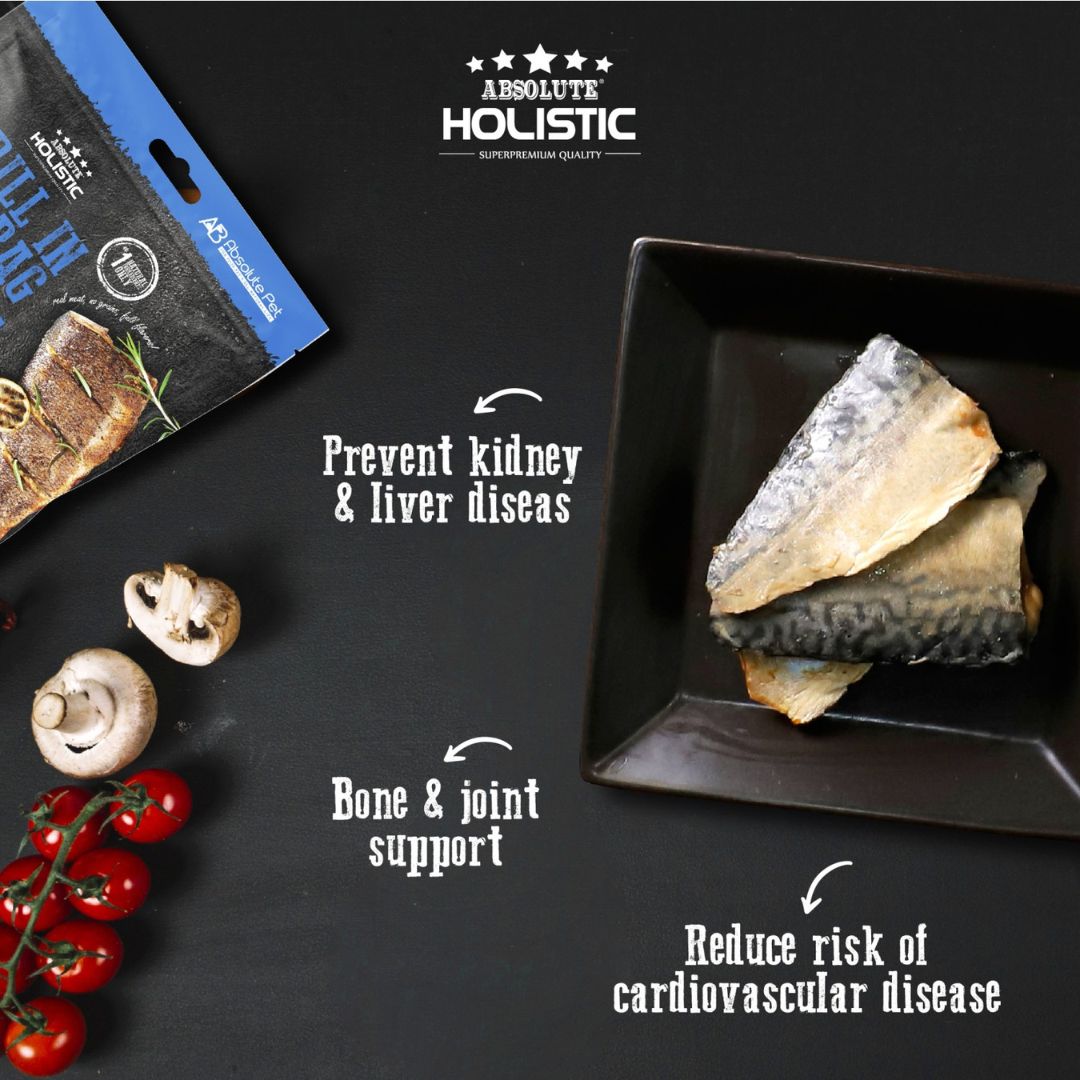 Absolute Holistic 100g Grill In The Bag Sea Fish Dog & Cat Treat image 2