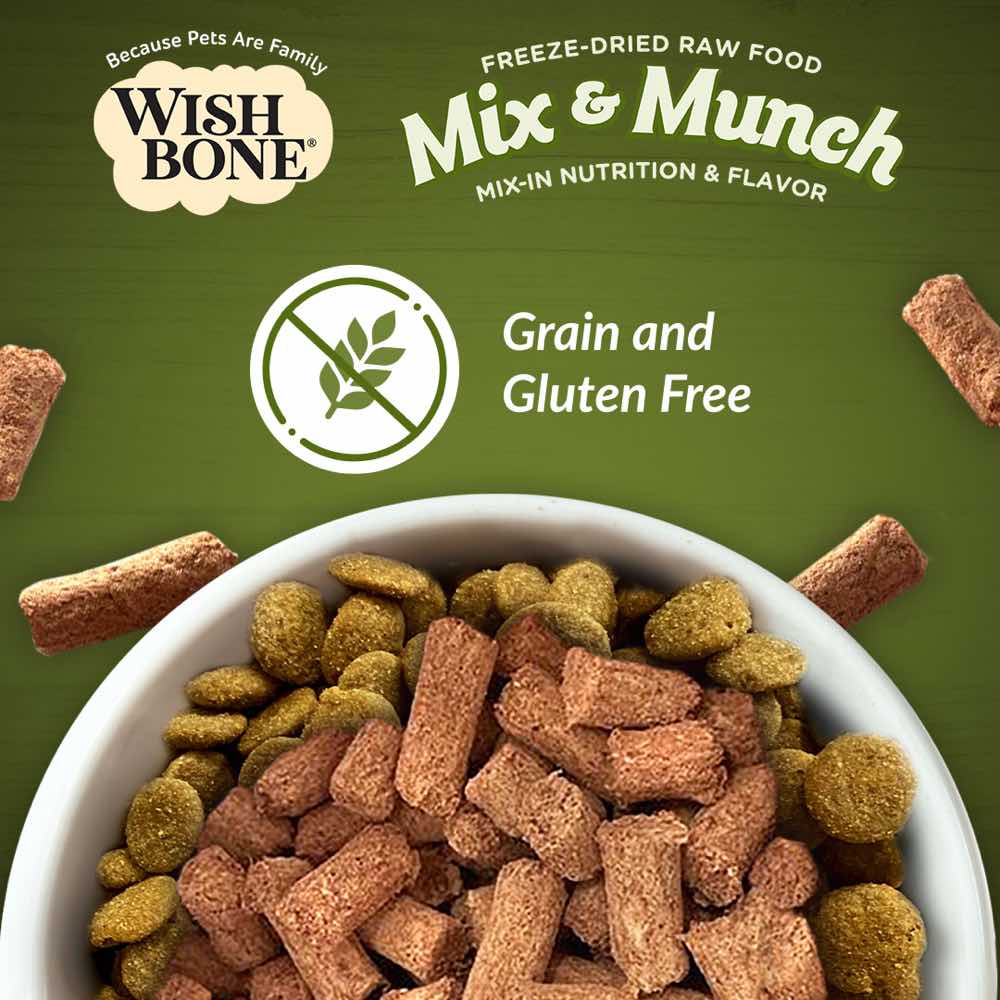 Wishbone Cat 350g Mix & Munch Lamb Goat and Chicken Freeze Dried Raw Cat Food image 8