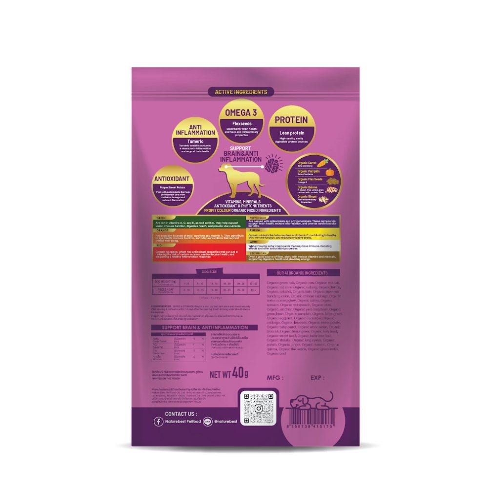 Nature's Best Dog 40g Brain & Anti-inflammation Salmon Functional Snack for Dogs image 2