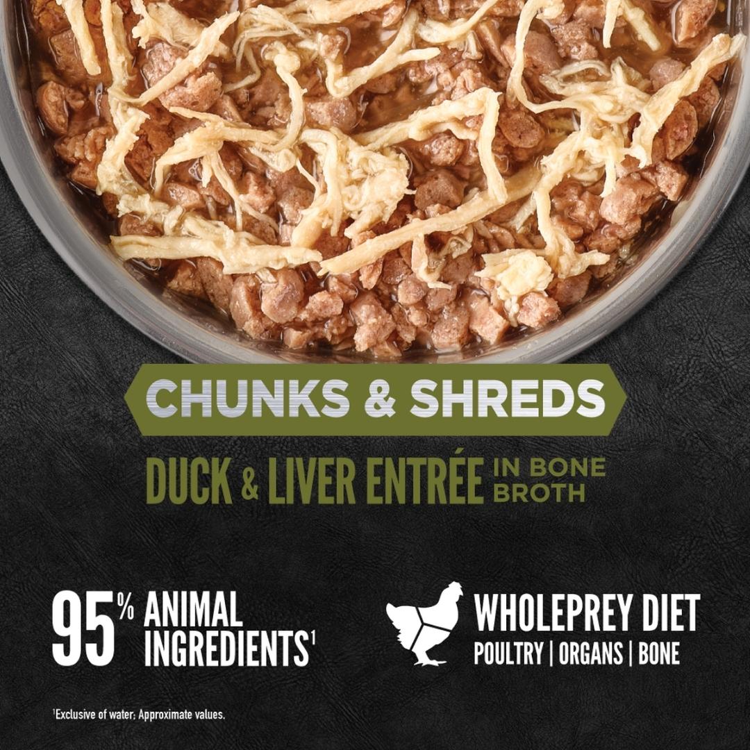 Orijen Cat 155g Chunks & Shreds Duck & Liver Entree Wet Cat Food image 4