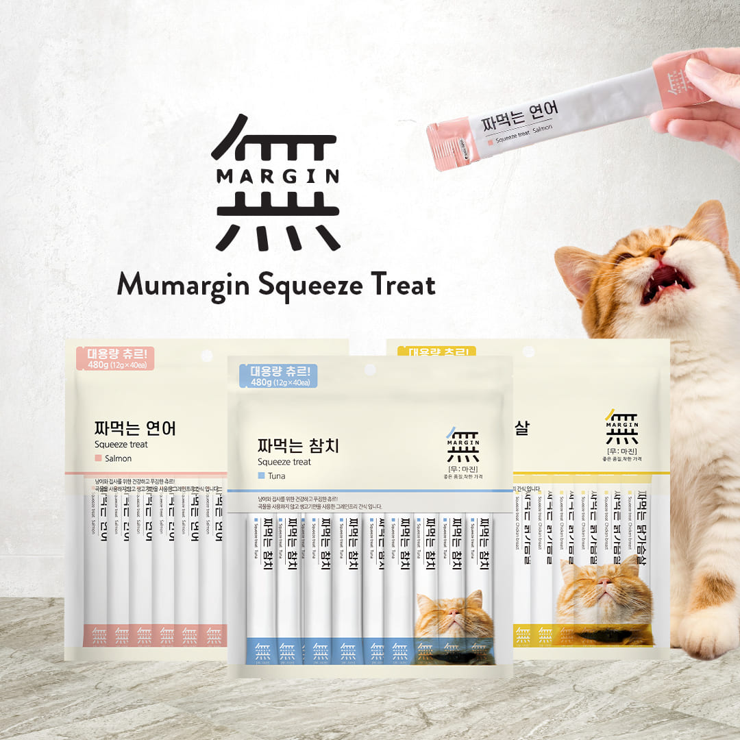 Bowwow Cat 480g Mumargin Squeeze Chicken Breast Grain-Free Wet Cat Treats image 3