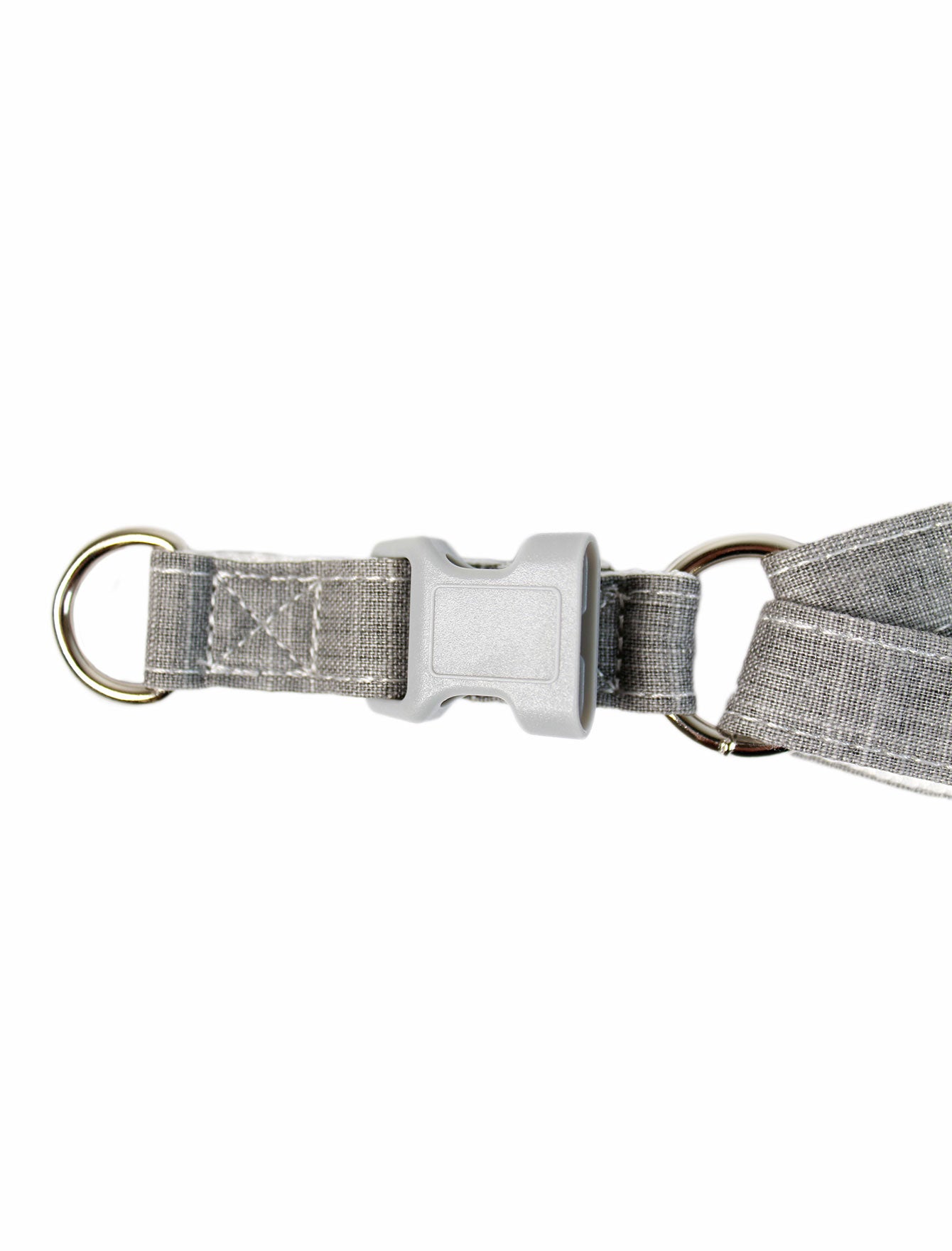 Paw Made Essentials Bamboo Fabric Harness in Pewter Medium image 7