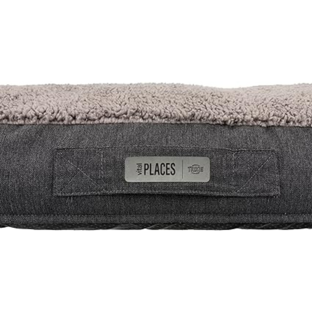 Trixie Vital Cushion Bendson Orthopaedic Dog Cushion Oval 120 × 85 cm Dark Grey/Light Grey image 3