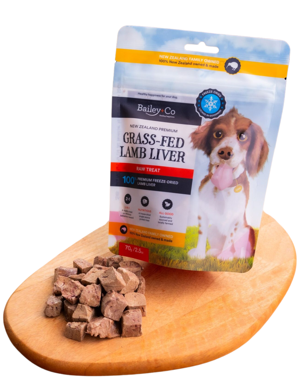 Bailey+Co Dog 70g Freeze Dried Lamb Liver Dog Treats image 4
