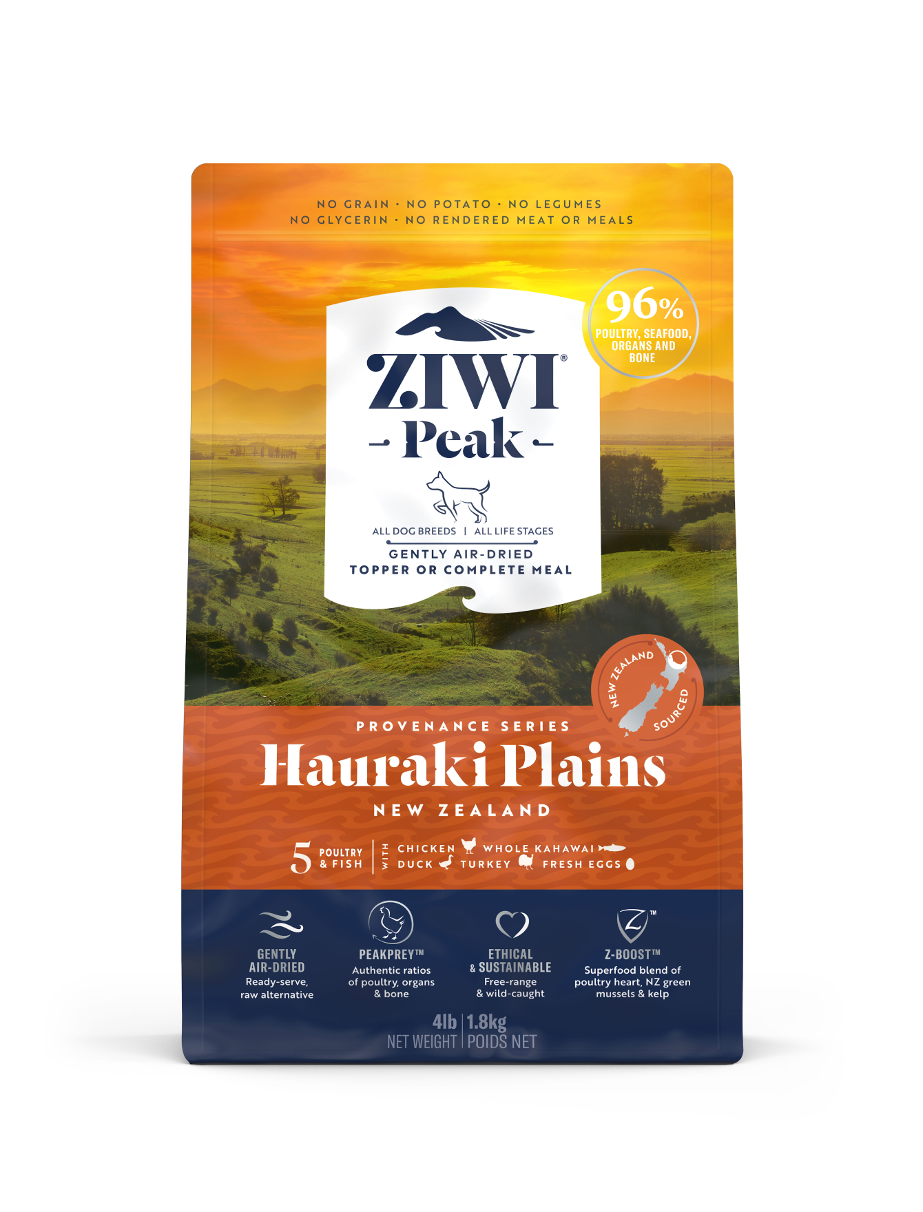 Ziwipeak Dog Provenance Series 140g Hauraki Plains Air Dried Dry Dog Food image 2