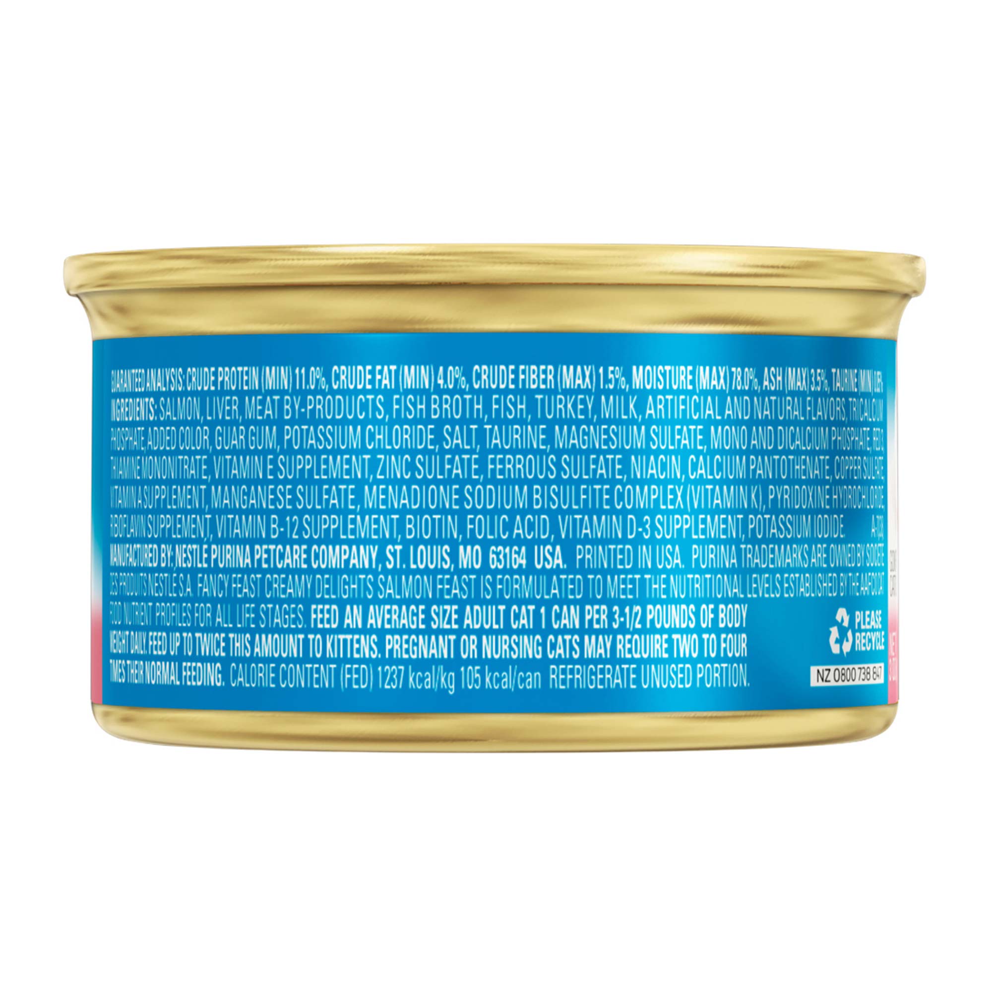 Fancy Feast Cat 85g Creamy Delights Salmon Wet Cat Food image 2