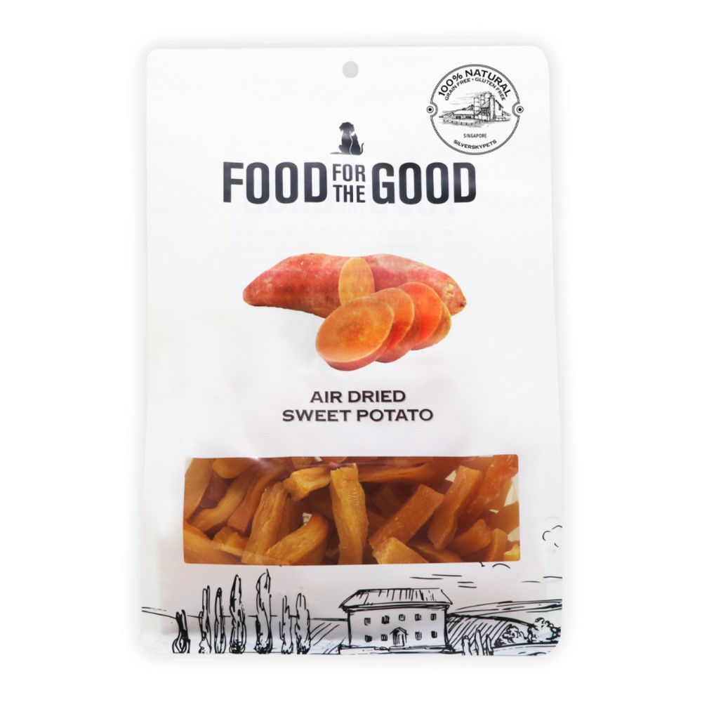 Food For The Good Air Dried 600g Sweet Potato Dog & Cat Treats image 2