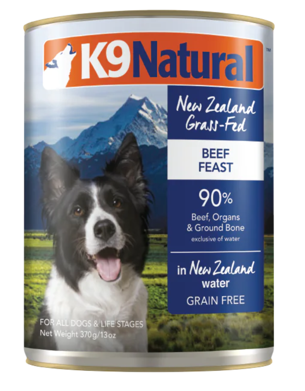 K9 Natural Dog 370g Beef Feast Canned Wet Dog Food image 2