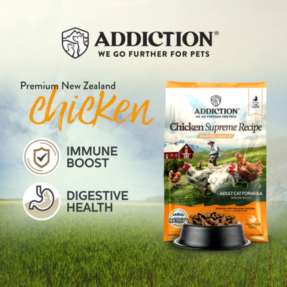 Addiction Cat Food Sample 60g Grain Free Chicken Supreme image 3
