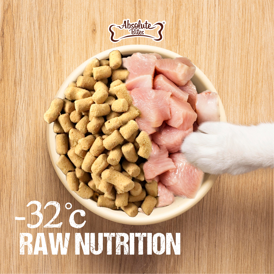 Absolute Bites Cat 280g Raw Chunks Freeze Dried Raw Food Salmon Recipes Dry Cat Food image 2