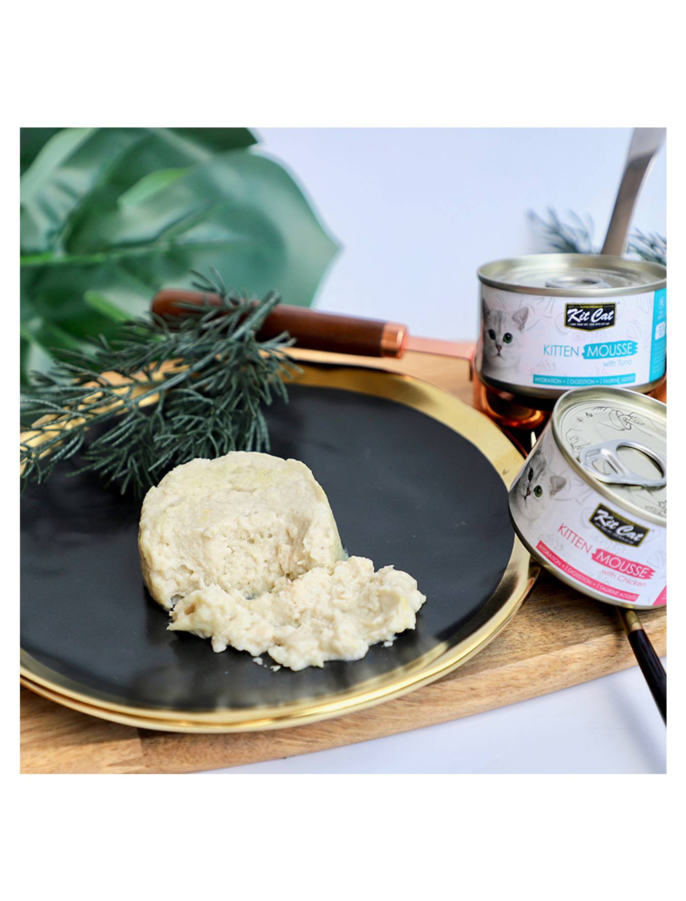 Kit Cat 80g Mousse Canned Tuna Mousse with Chicken Topper Wet Cat Food (EXP: 07 May 2027) image 4
