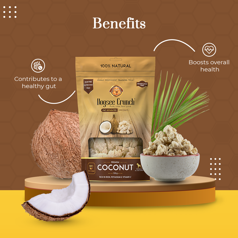 Dogsee Crunch Freeze Dried Coconut 50g Dog Treats image 3