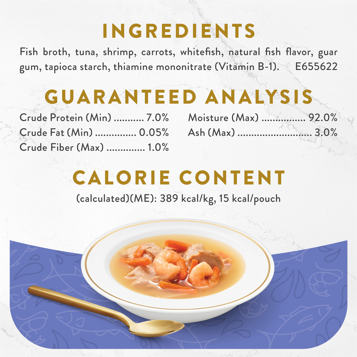 Fancy Feast Cat 40g Broths Classic Tuna, Shrimp & Whitefish Wet Cat Food image 6