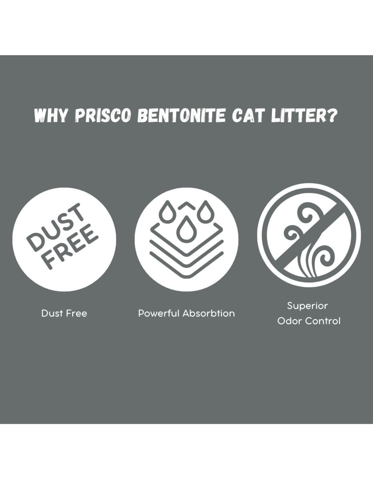 Prisco Bentonite Cat Litter 10L Charcoal image 3