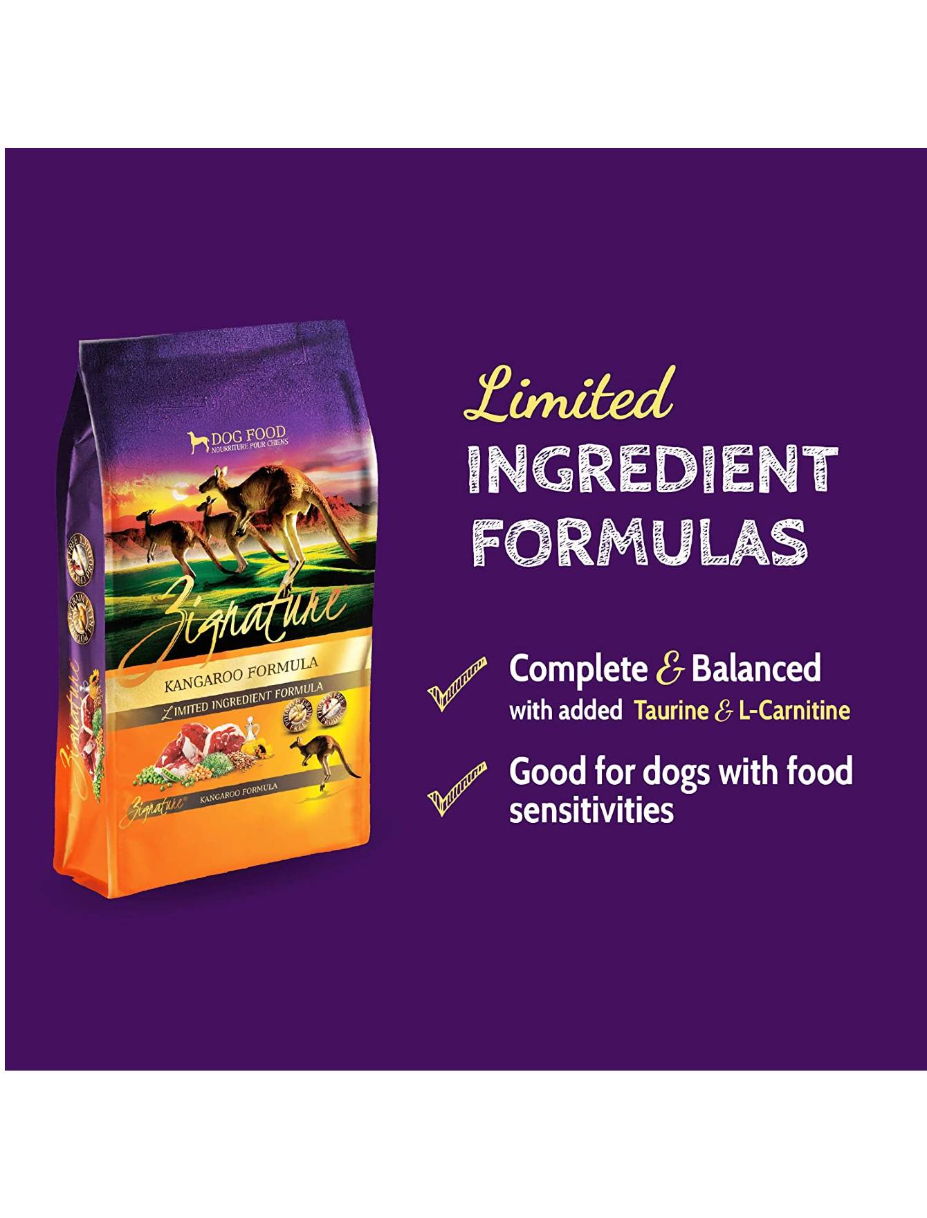 Zignature 11.3kg Kangaroo Formula Dry Dog Food image 3
