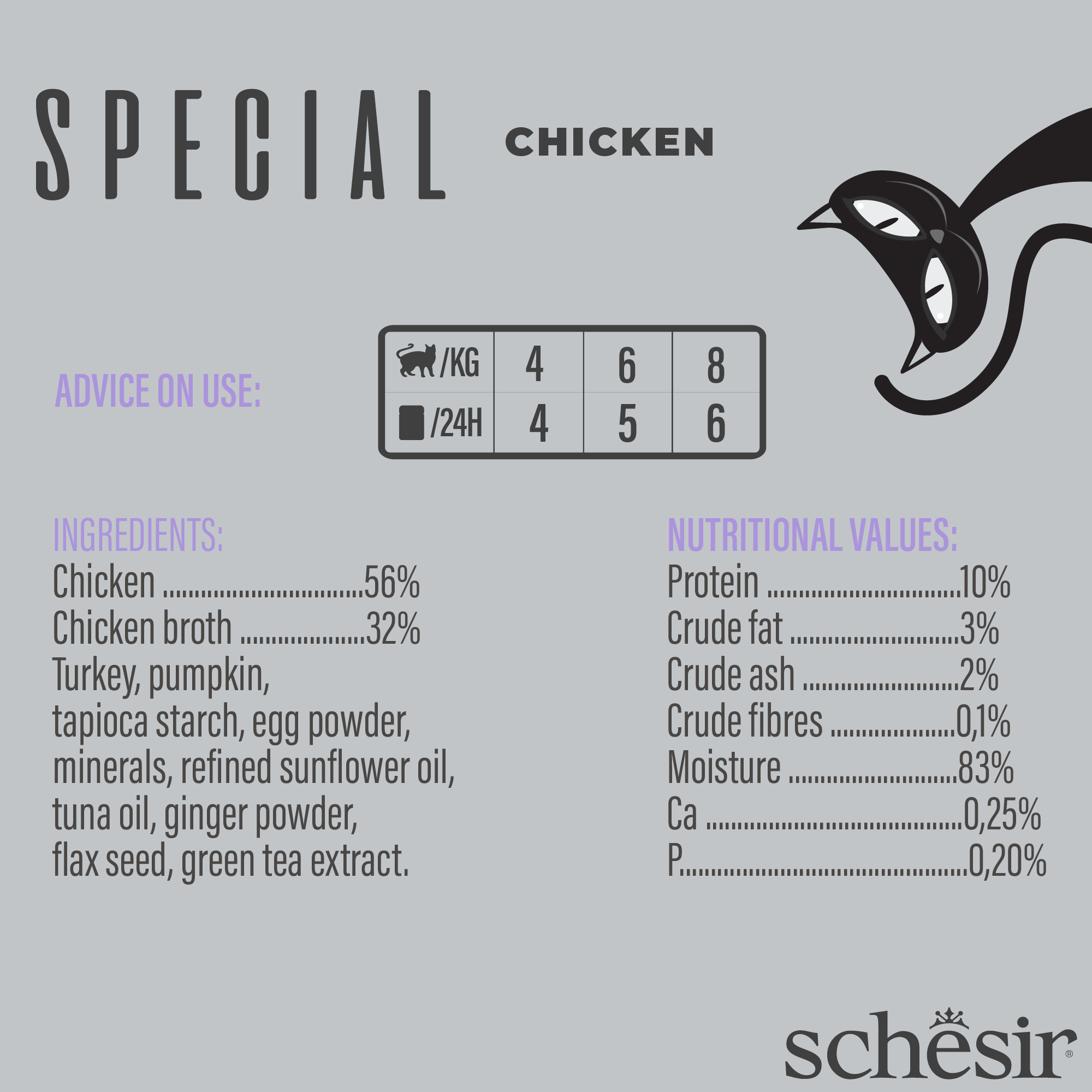 Schesir Cat Special Mousse 70g Light Chicken Pouch Wet Cat Food image 2