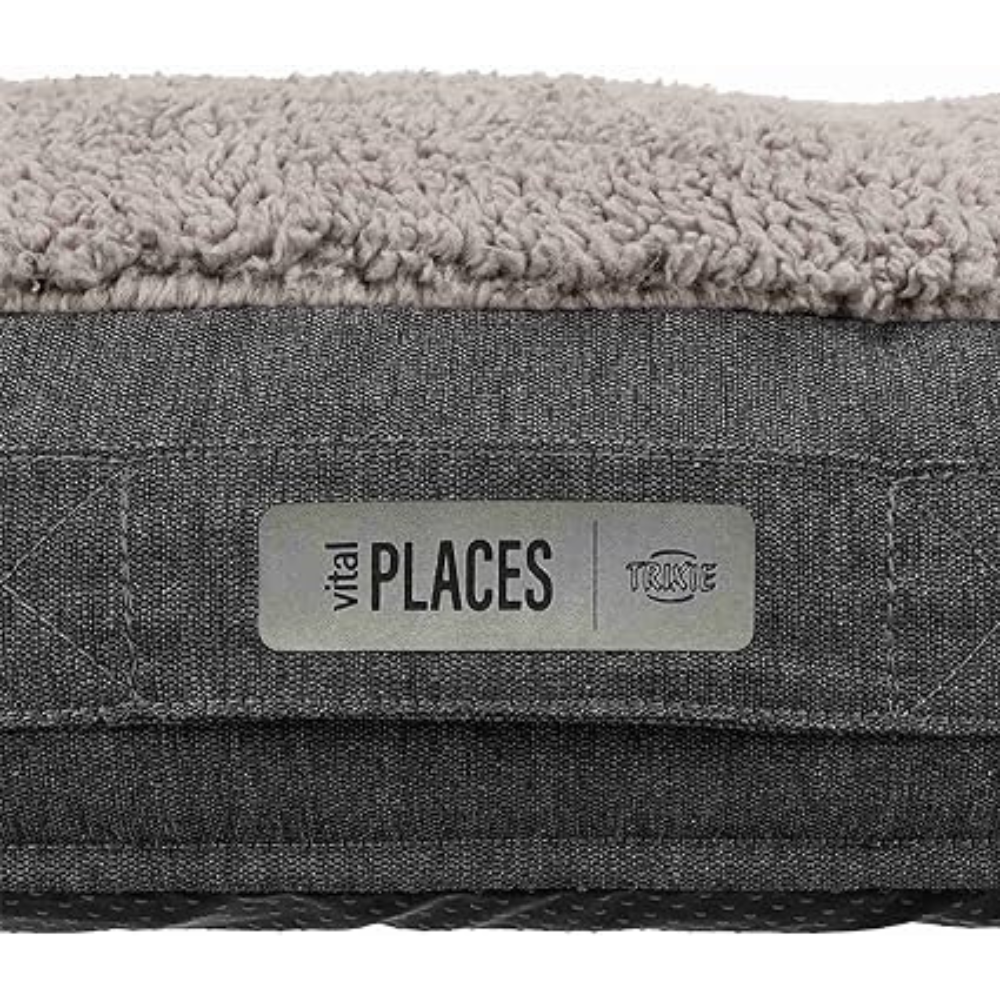 Trixie Vital Cushion Bendson Orthopaedic Dog Cushion Oval 120 × 85 cm Dark Grey/Light Grey image 2