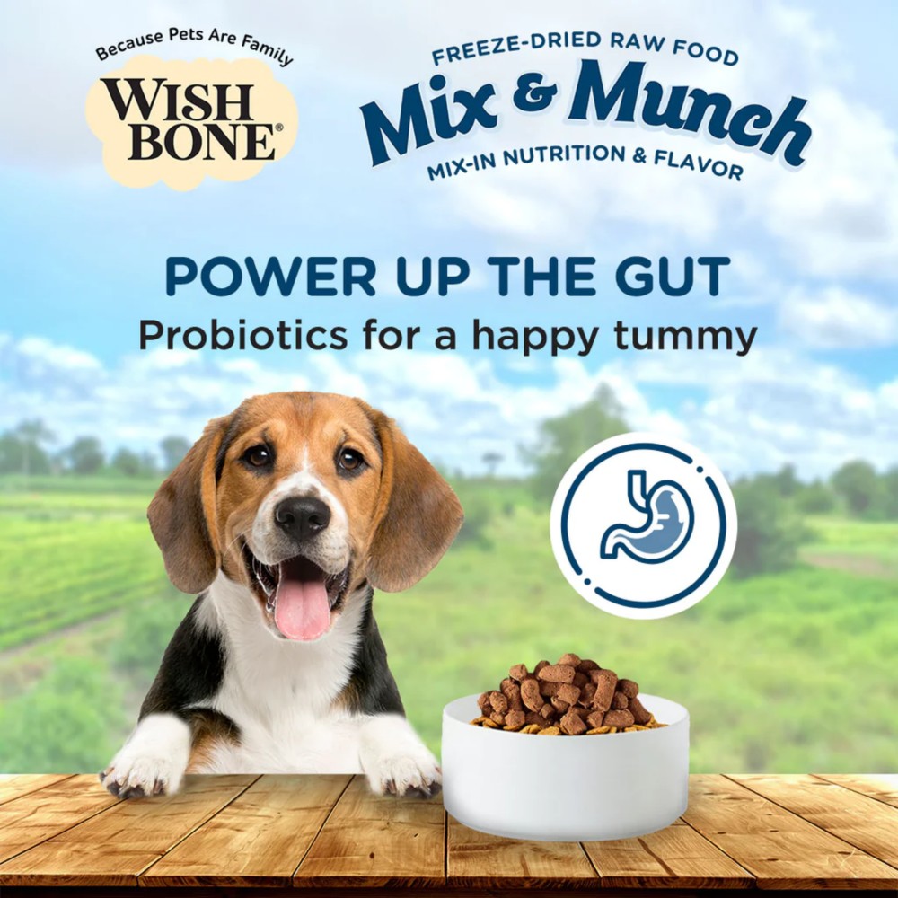 Wishbone Dog 350g Mix & Munch Chicken & Rabbit Grain-Free Freeze-Dried Raw Food Dog Food Topper image 3