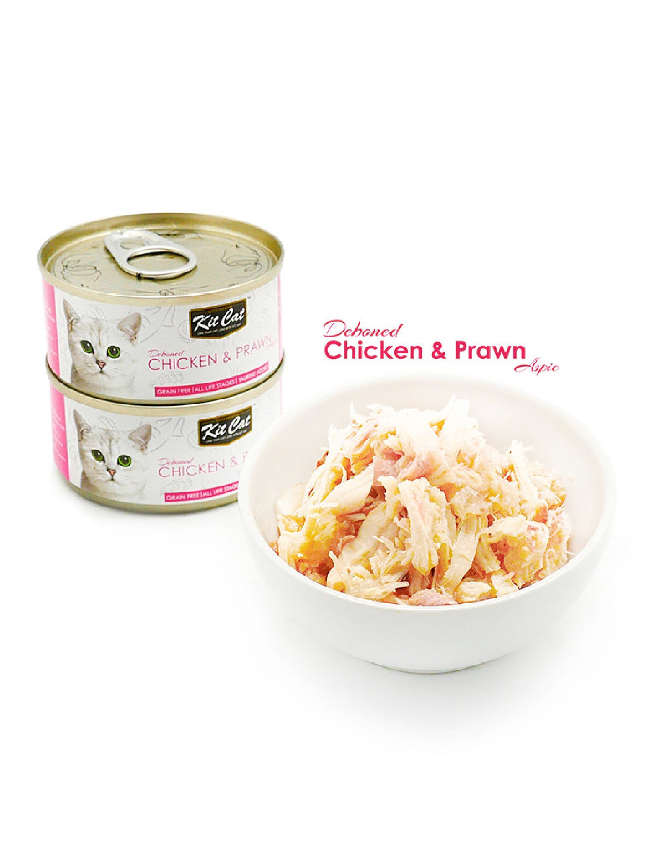 Kit Cat 80g Deboned Toppers Canned Chicken & Prawn Wet Cat Food (EXP: 08 Nov 2027) image 2