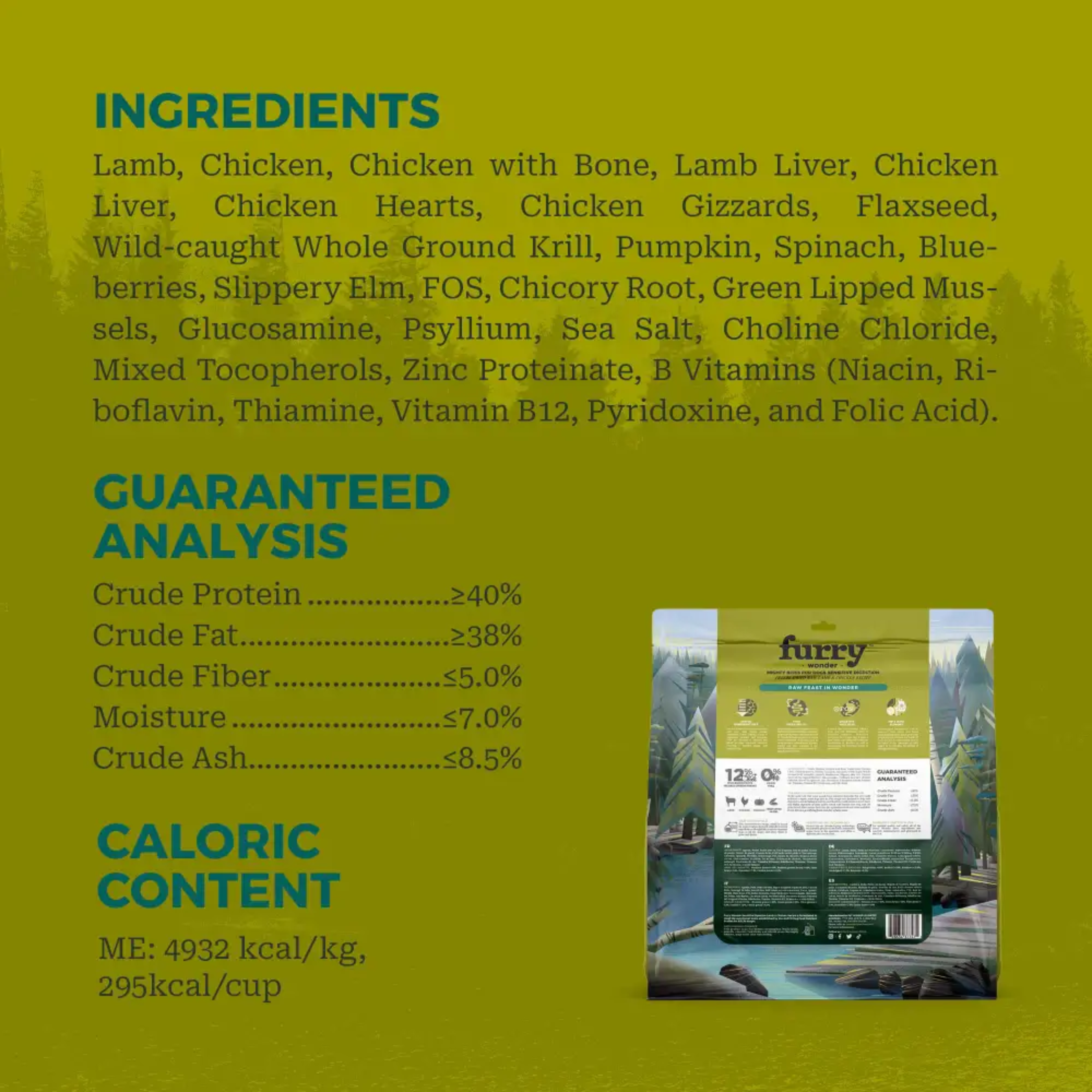 Furry Wonder Sensitive Digestion Freeze-dried Raw Recipe For Dogs 50g Trial Pack image 8