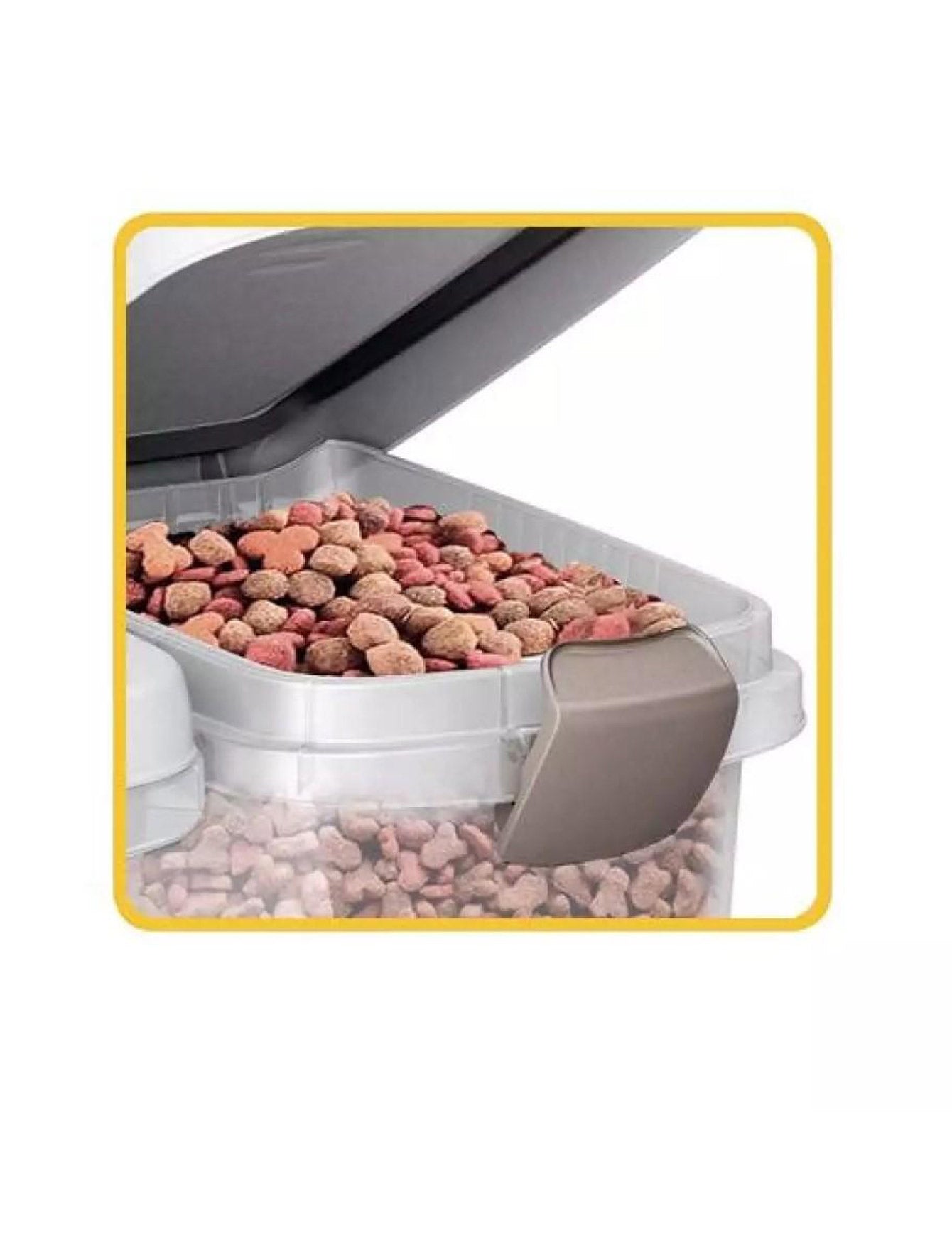 Stefanplast Pet Food Container 25L Bianco Tortora (White) image 3