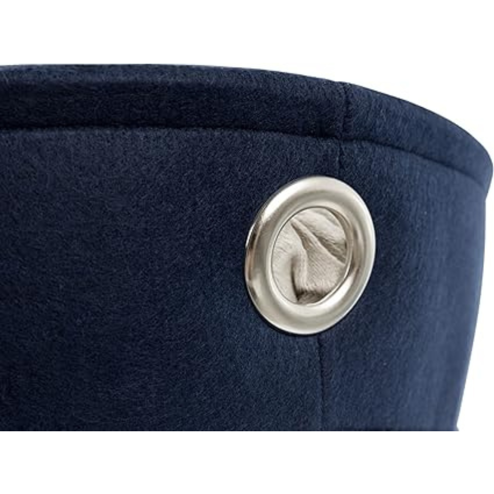 Trixia Be Nordic Bed, Round, Felt, Ø 45 cm, Blue image 2