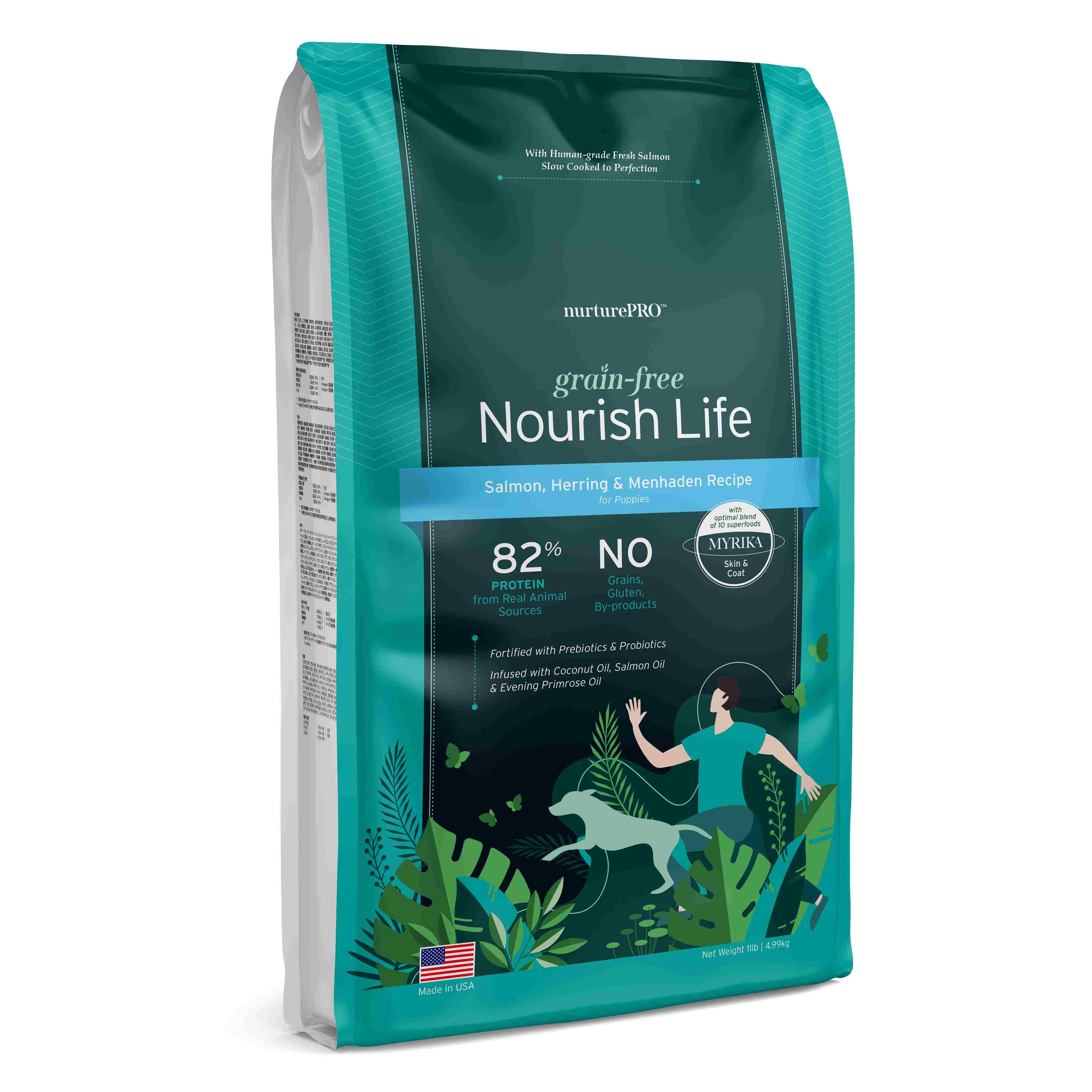 Nurture Pro Dog Nourish Life Grain Free Salmon, Herring and Menhaden for Puppies Dry Dog Food image 4