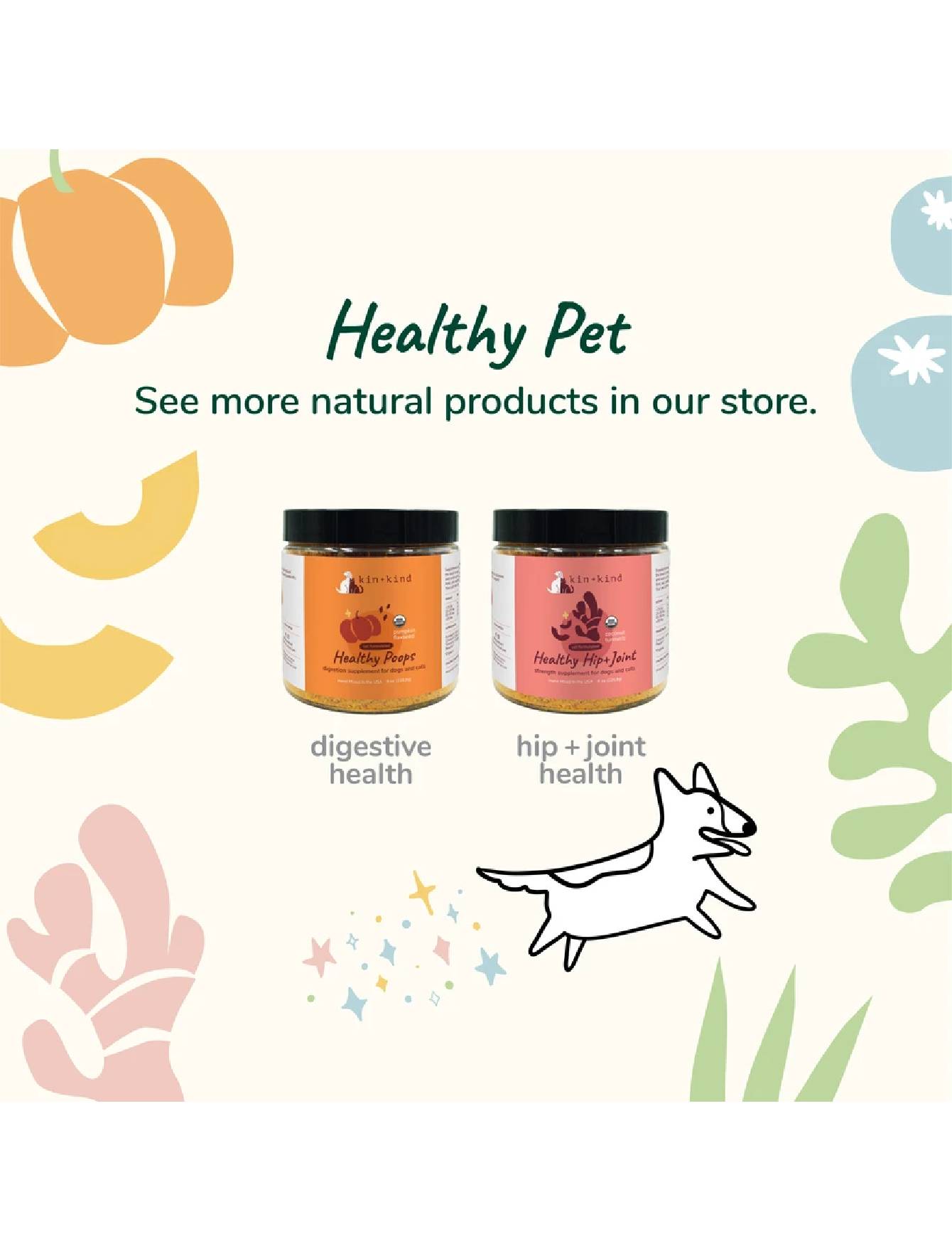 Kin+Kind 226g Organic Healthy Skin & Coat Supplement for Dogs &  Cats image 6
