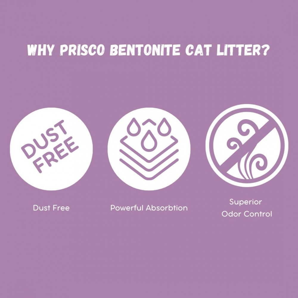 Prisco Bentonite Cat Litter 10L Lavender image 4