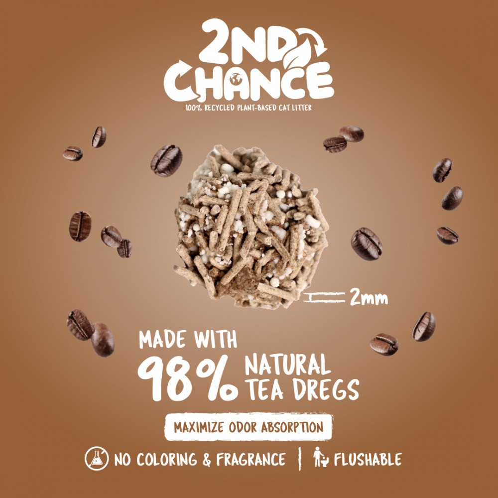 Kit Cat 2ND Chance 7L Coffee Beans Cat Litter image 4
