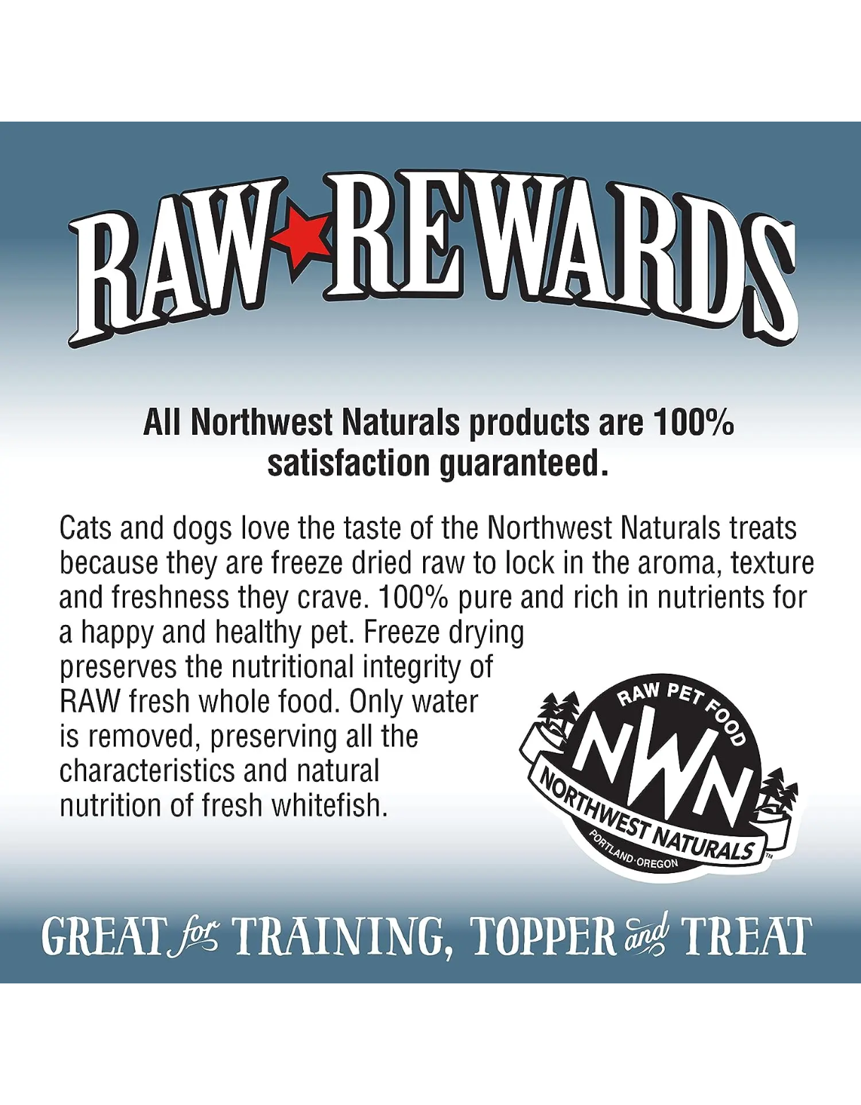 Northwest Naturals Raw Rewards 10oz Freeze Dried Whitefish Treats for Dogs & Cats image 6