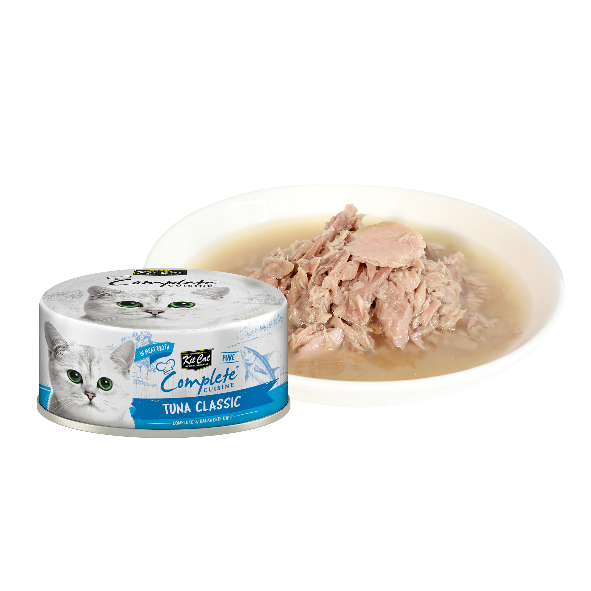 Kit Cat Cat 70g Complete Cuisine Pure Tuna Classic Wet Cat Food image 2