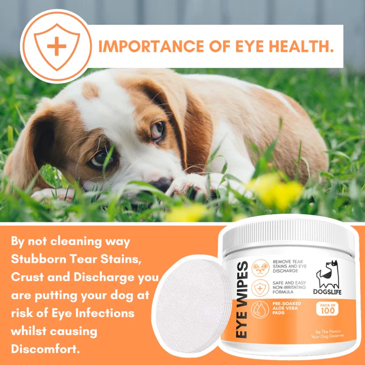 (Ex:p: Dec'24) Dogslife Eye Cleaning Wipes 100pcs image 2
