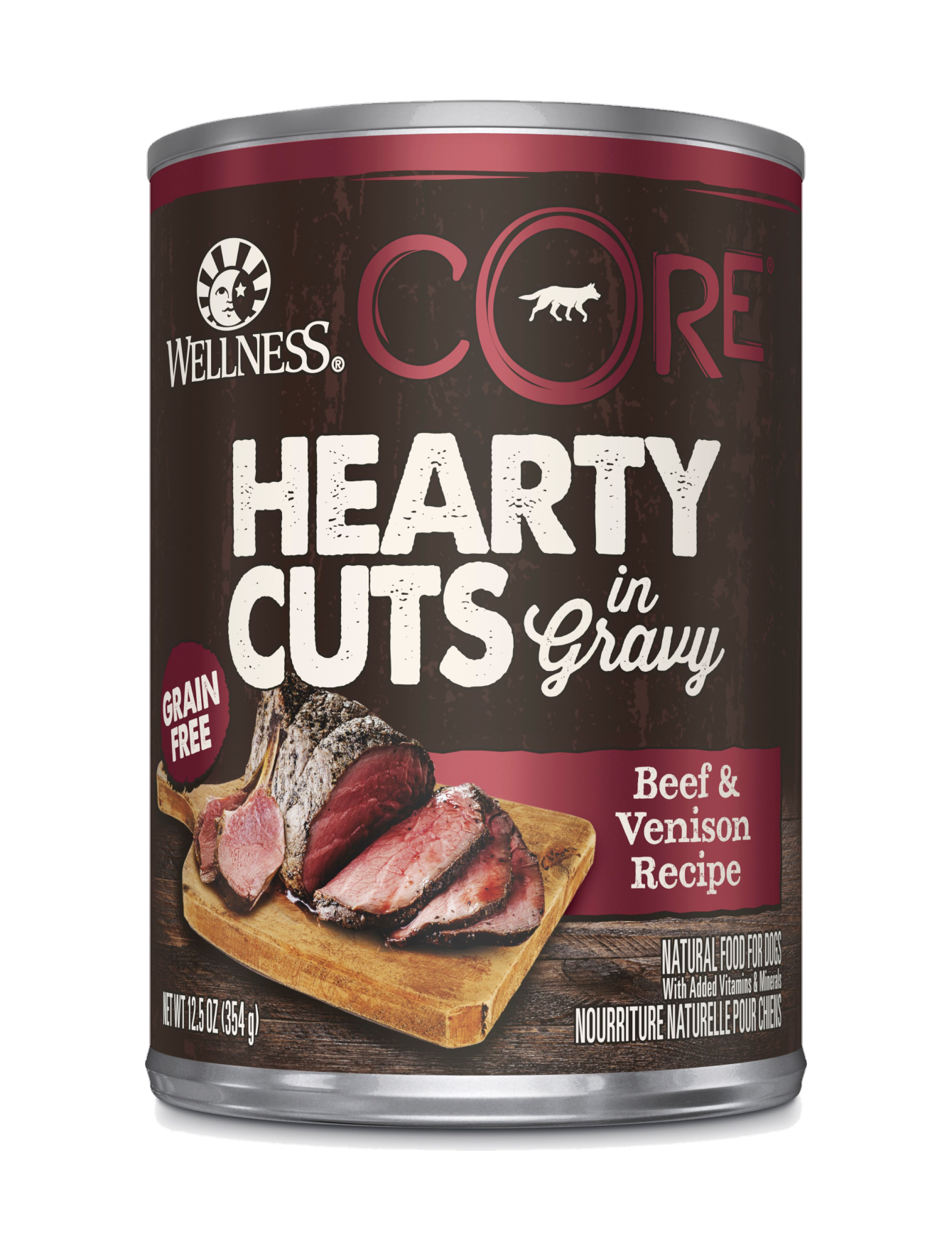 Wellness CORE Hearty Cuts in Gravy Beef & Venison Wet Dog Food 354g image 3