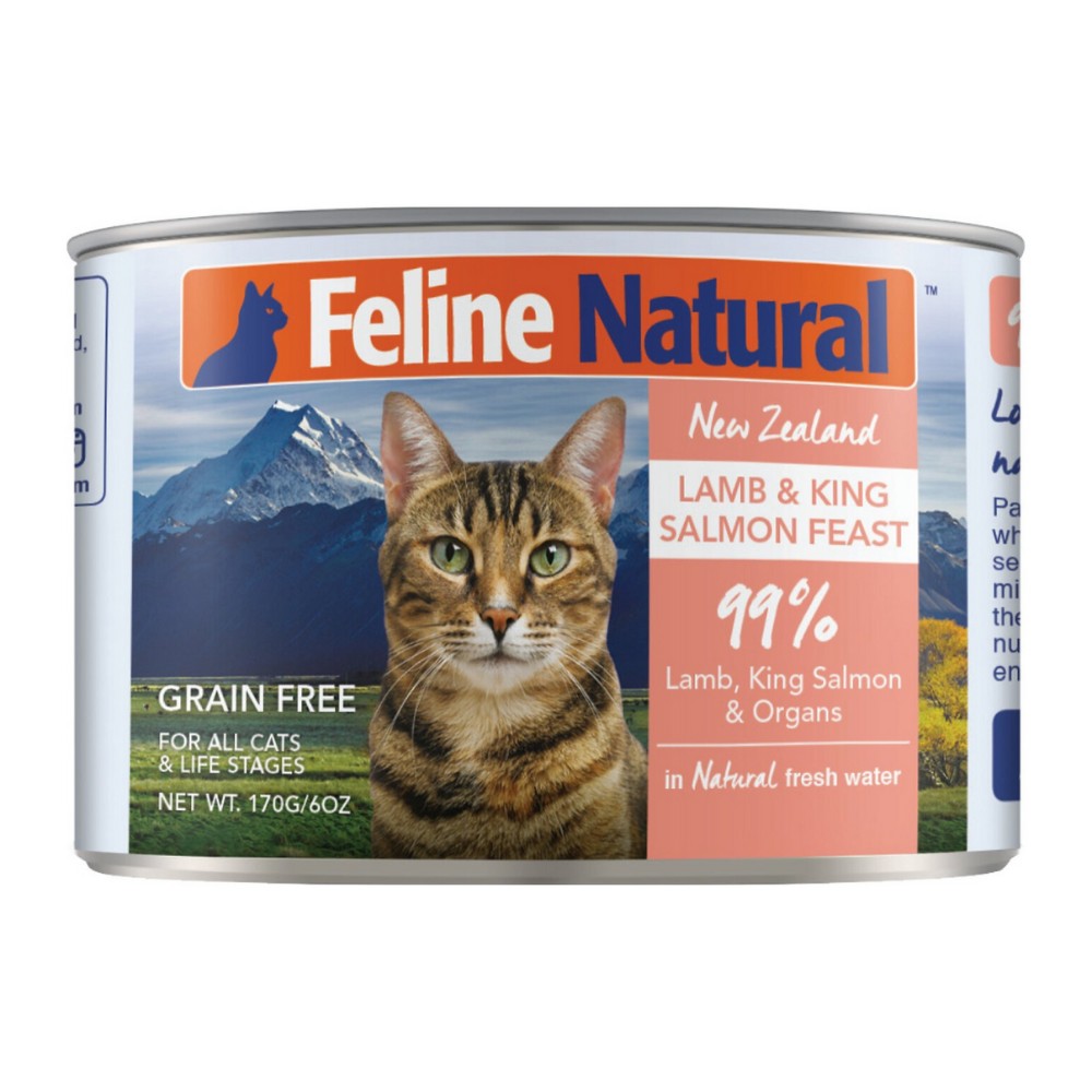 Feline Natural Lamb & Salmon Cat Wet Food 170g image 2