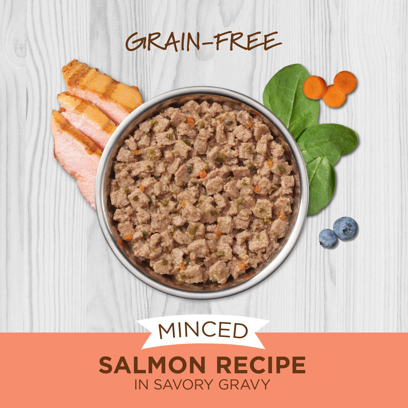 Instinct Grain Free Minced Cups Cat 3.5oz Recipe with Real Salmon Wet Cat Food (EXP: 13 Nov 2026) image 3