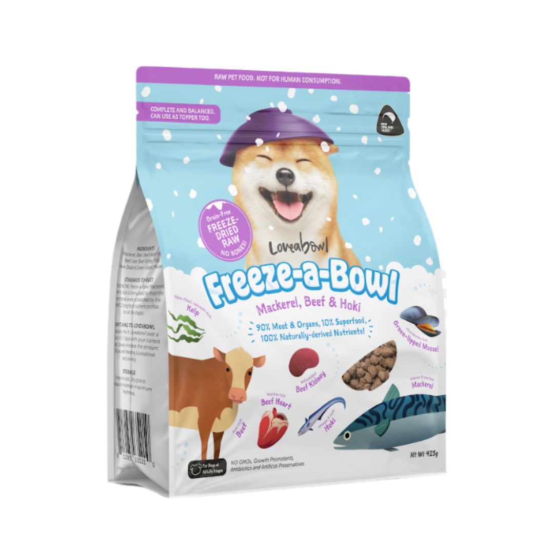Loveabowl Dog Freeze A Bowl Mackerel, Beef & Hoki Dry Dog Food image 3
