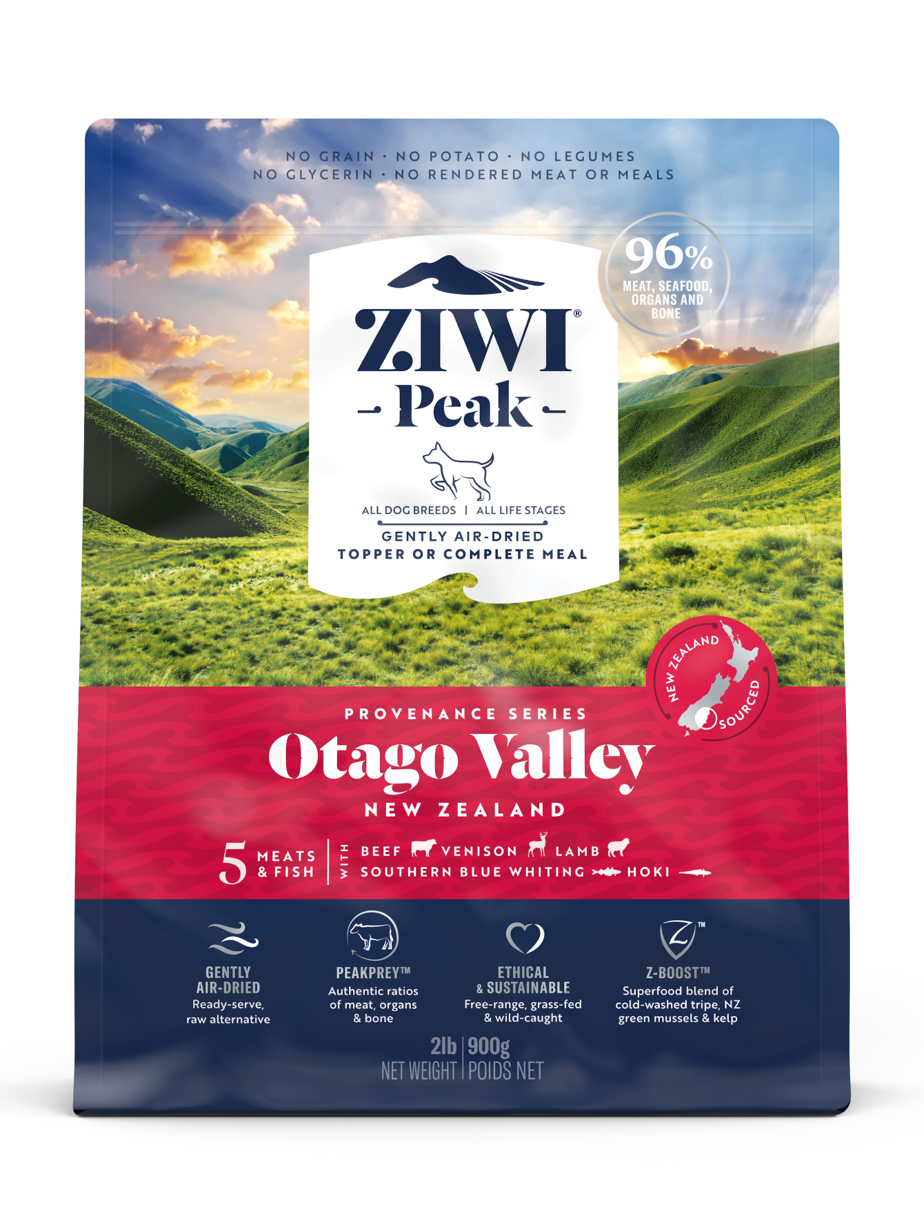 Ziwipeak Dog Provenance Series 1.8kg Otago Valley Air Dried Dry Dog Food image 3