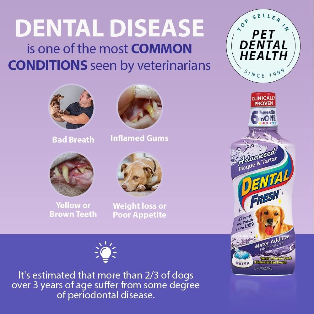 Dental Fresh Water Additive Advanced Plaque & Tartar For Dogs 236ml image 2