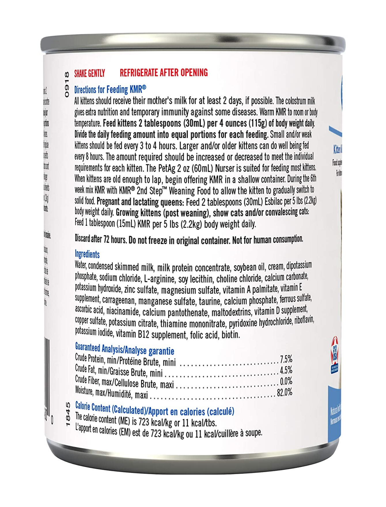 PetAg KMR Milk Replacer Liquid For Kittens 11oz (EXP: 01 Mar 2027) image 3