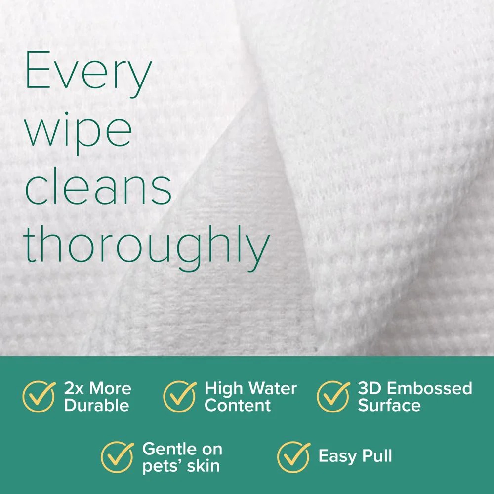 Nurture Pro AG+ Silver Pet Wipes 100 Sheets Coconut image 2